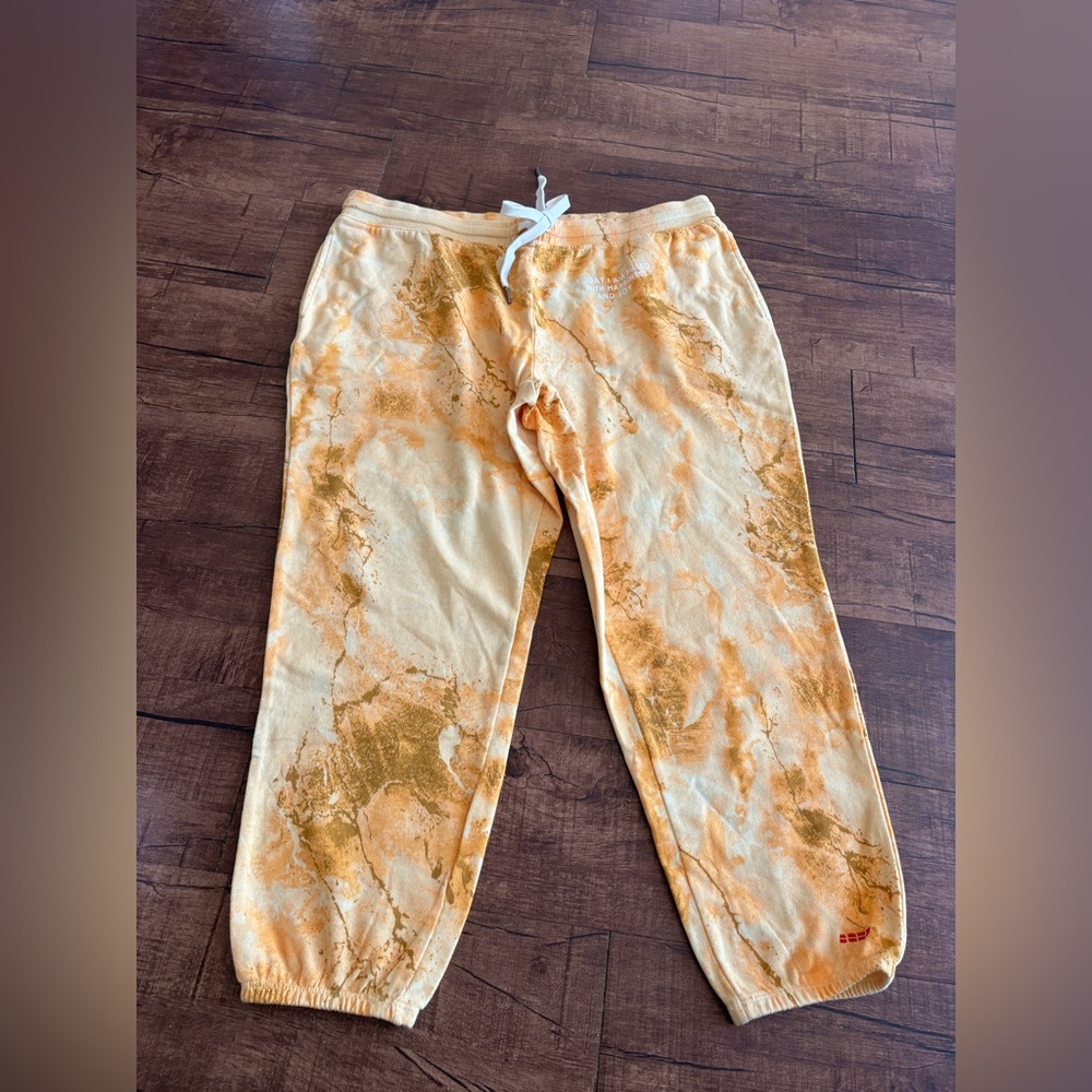 Yellow Tie Dye Style Joggers | Today I am Filled with Happiness Quote - Picture 5 of 11
